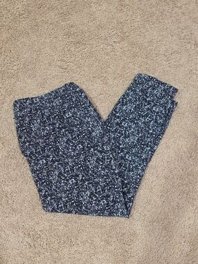 Katherine Barclay Black and White Marled Knit Leggings